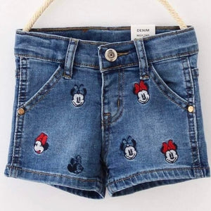 Girls Minnie Denim Shorts