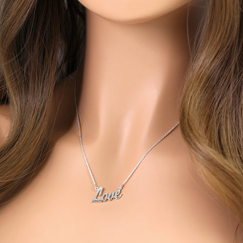 Sterling Silver Love Necklace