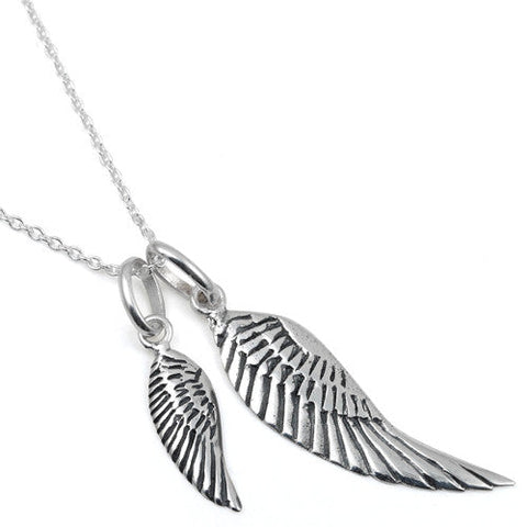 Sterling Silver Wings 16" Necklace