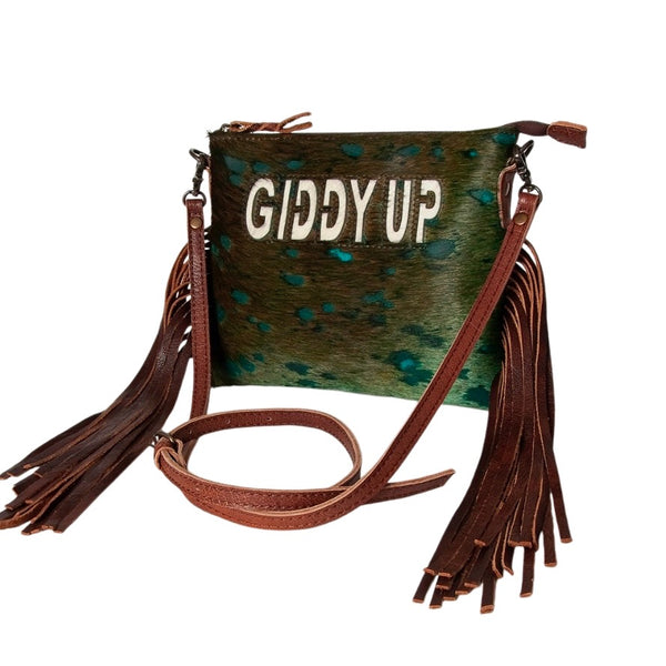 American Darling Genuine Leather Crossbody Womens Giddy Up Western Casual Purse