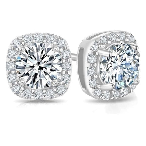 New Moissanite Stud Earrings 925 Sterling Silver