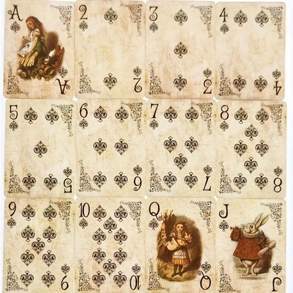 Wonderland Playing Cards Vintage Style Poker Game Set New