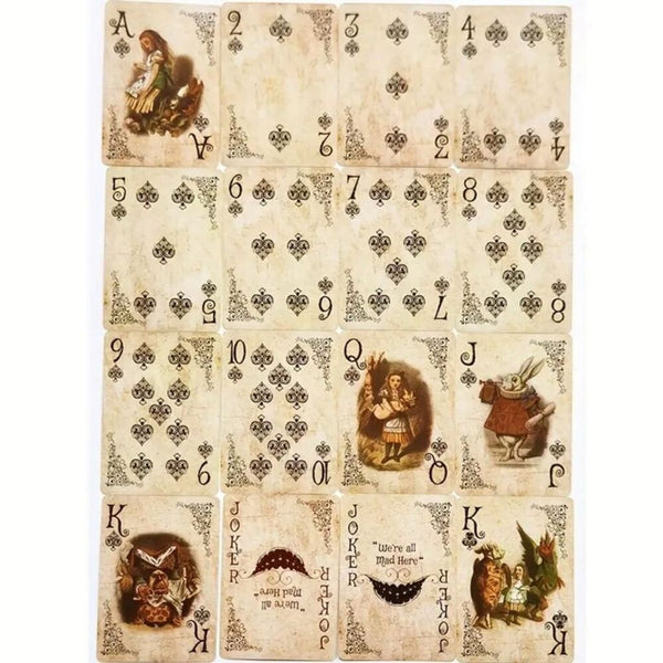 Wonderland Playing Cards Vintage Style Poker Game Set New