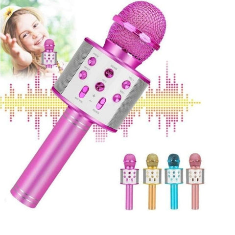 New Kids Karaoke Barbie Pink Microphone for Girl Christmas Birthday Music Gift