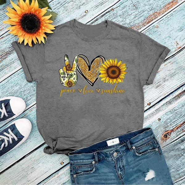 Peace Love Sunflower Tee