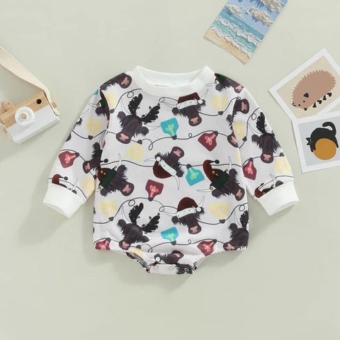 Happy Moo Holidays Romper