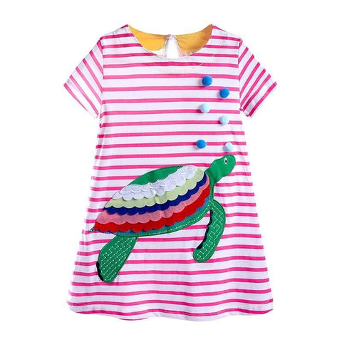 Girls Turtle T-shirt Dress